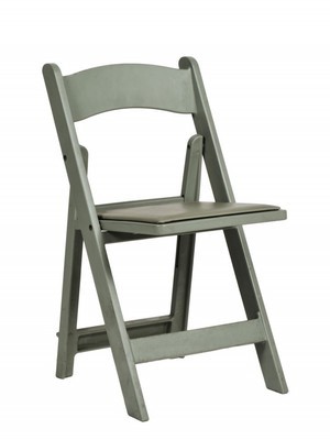 Folding Chair Resin Flint Grey