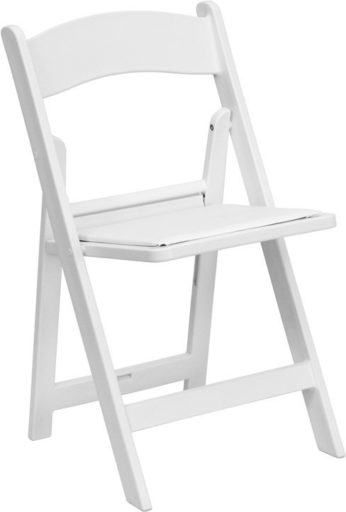 Folding Chair Resin White