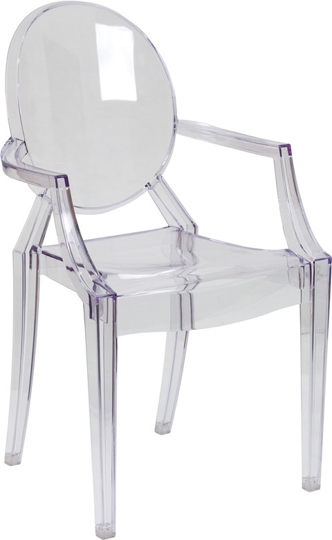 Ghost Chair Clear With Arms