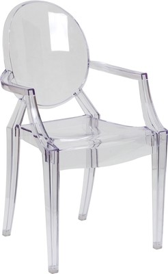 Ghost Chair Clear With Arms