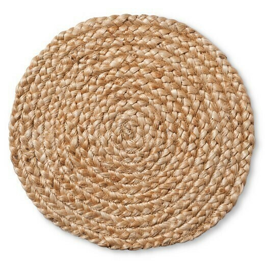 Natural Jute Braid Charger 15&quot;