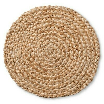 Natural Jute Braid Charger 15&quot;