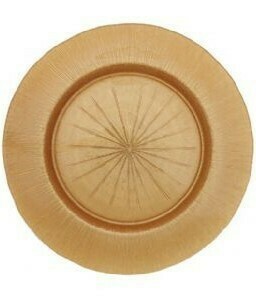 Rose Gold Sunburst Glass Charger