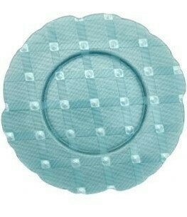 Tiffany Plaid Glass Charger