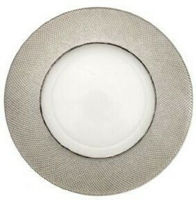 Diamond Platinum Glass Charger
