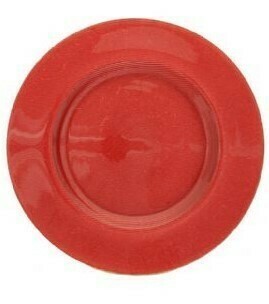 Ruby Red Glass Charger