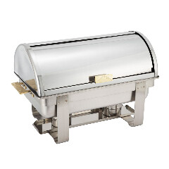 Rectangle Roll Top 8 Qt. Gold Handles