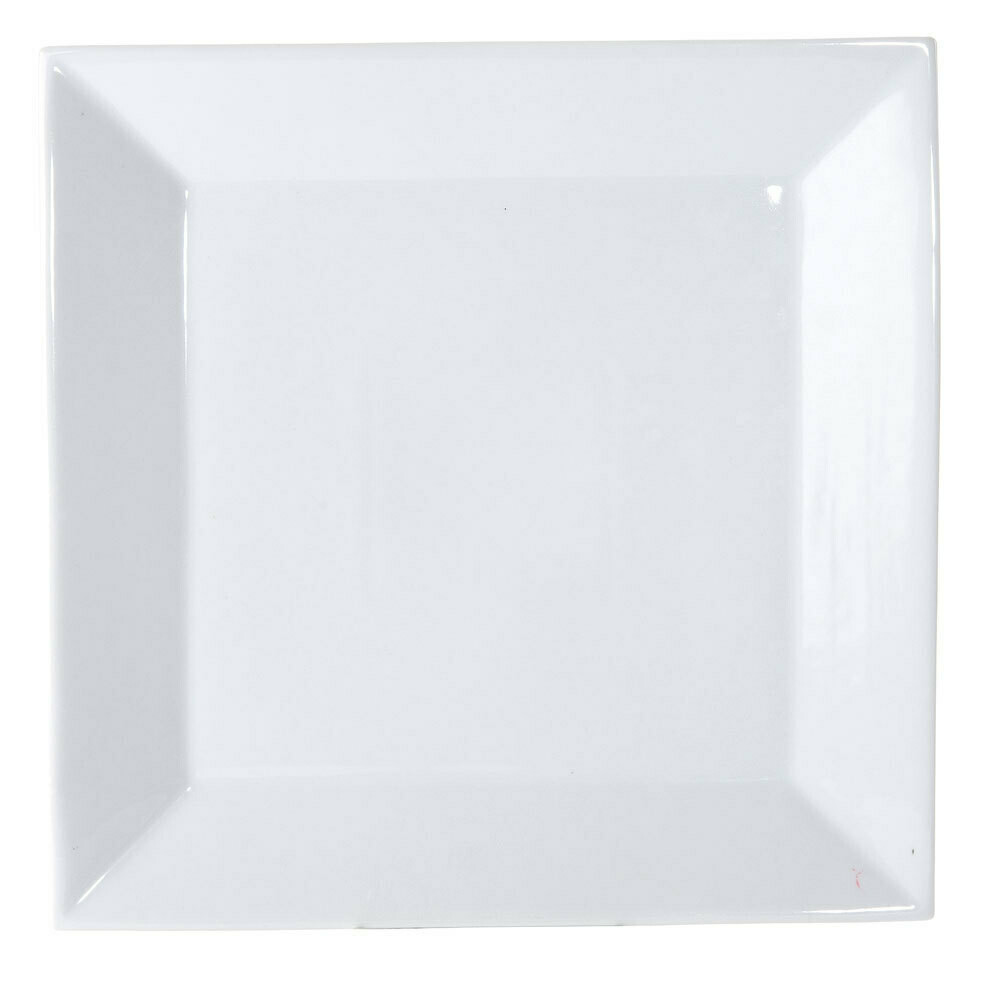 White Square Dinner Plate 10&quot; - Pack of 10