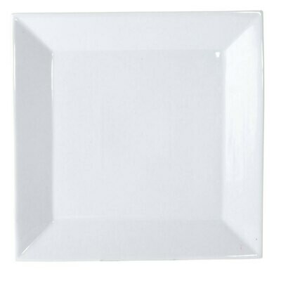 White Square Dinner Plate 10&quot; - Pack of 10