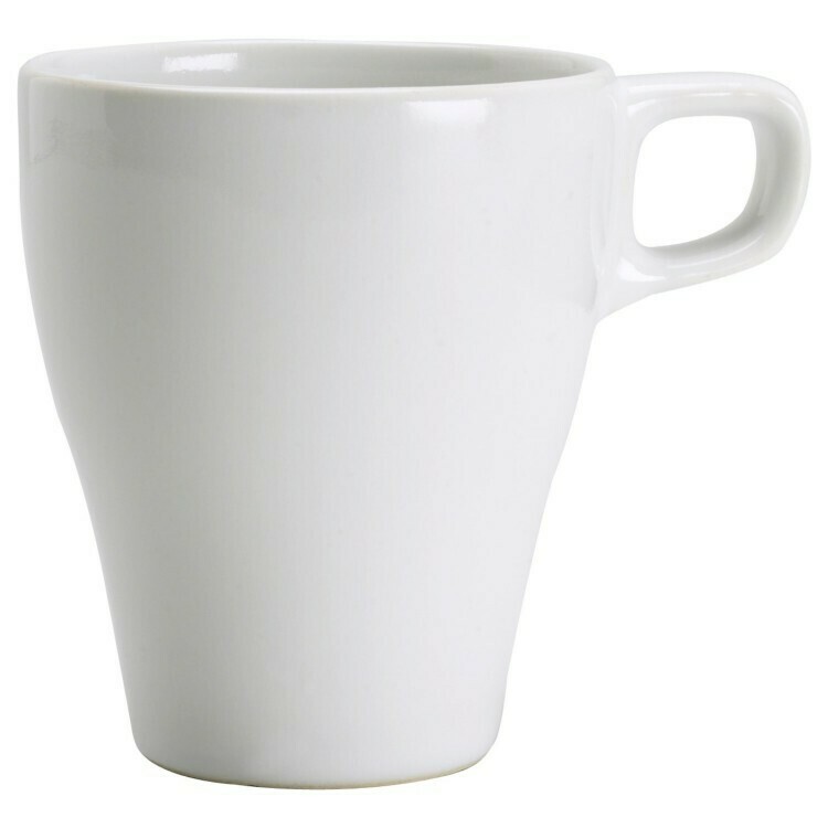 White Coupe Mug 8 Oz. - Rack of 16