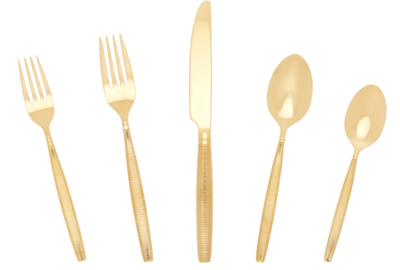 Stripes Flatware - Gold