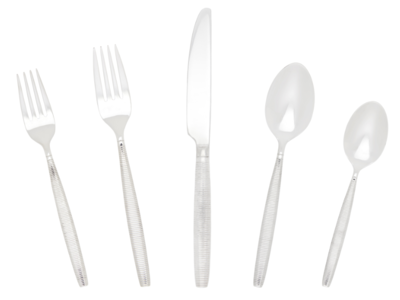 Stripes Flatware - Silver