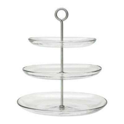 Glass Dessert Tray 3 Tier