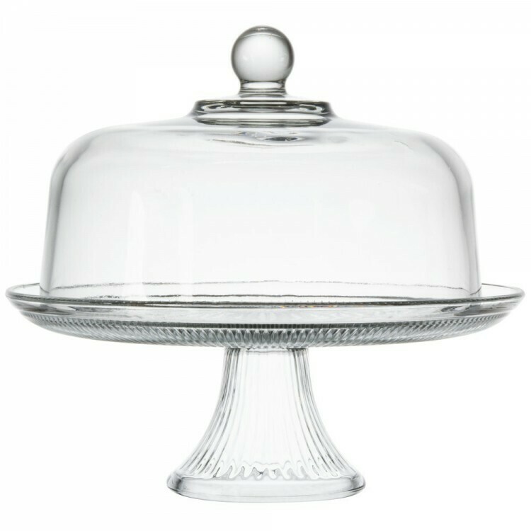 Glass Cake Stand 13&quot;