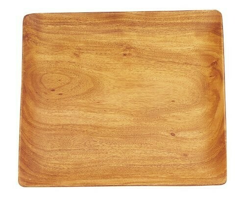 Acacia Wood Square Platter - 12&quot;
