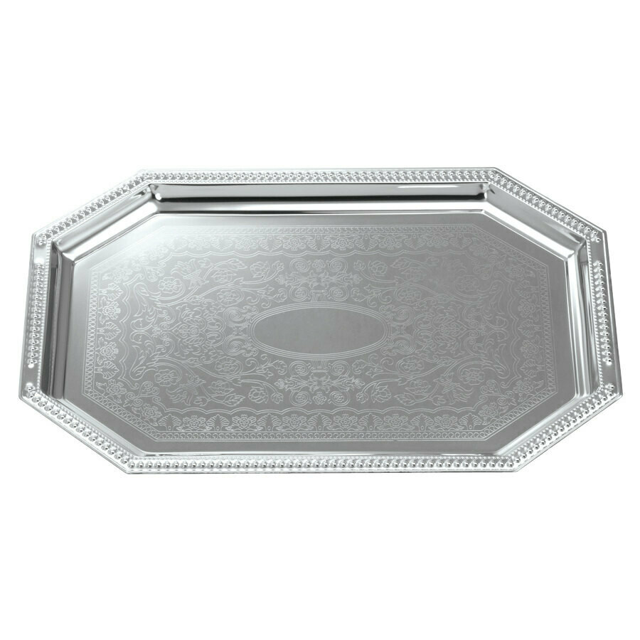 Stainless Octagon Tray - 14&quot; x 20&quot;