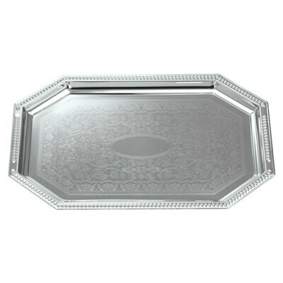 Stainless Octagon Tray - 14&quot; x 20&quot;