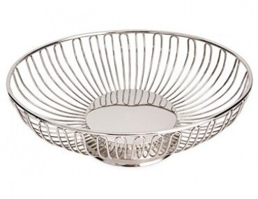 Silver Round Basket 12&quot;