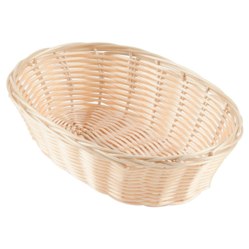 Oval Wicker Bread Basket - 12&quot; x 9&quot; x 3&quot;