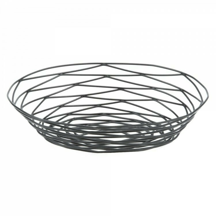 Wrought Iron Oval Bread Basket