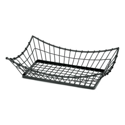 Wrought Iron Long Basket - 8&quot; x 16&quot;