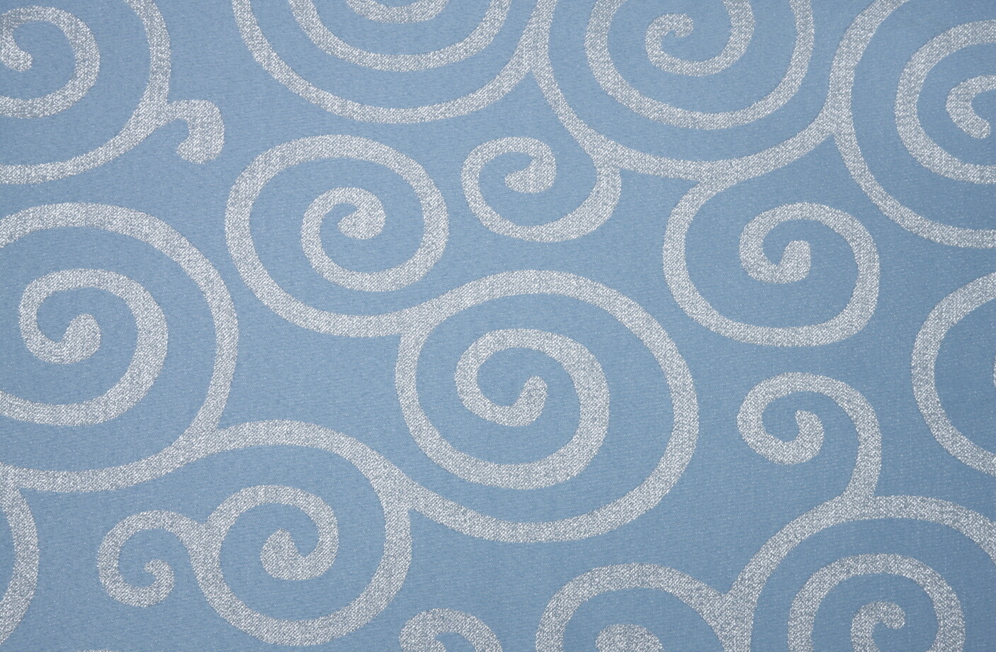 Blue Metallic Scroll