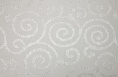 White Metallic Scroll