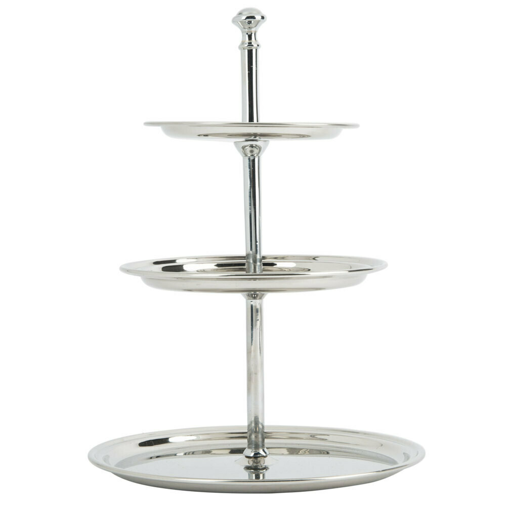 Petite Stainless Three Tier Display Stand