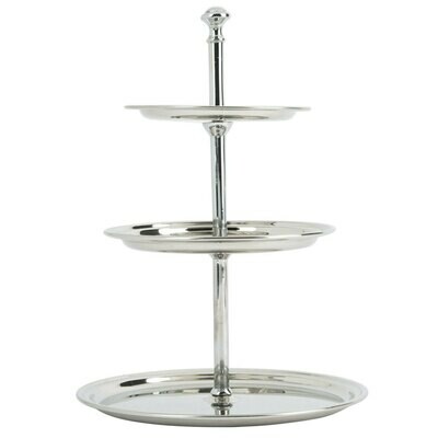 Petite Stainless Three Tier Display Stand