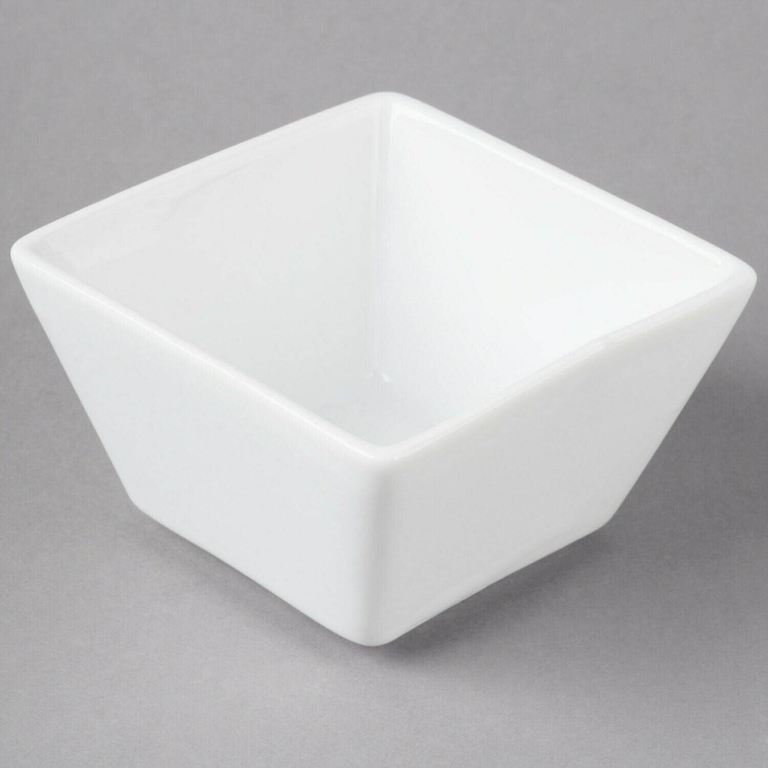 Square Tasting Bowl White 8 Oz.