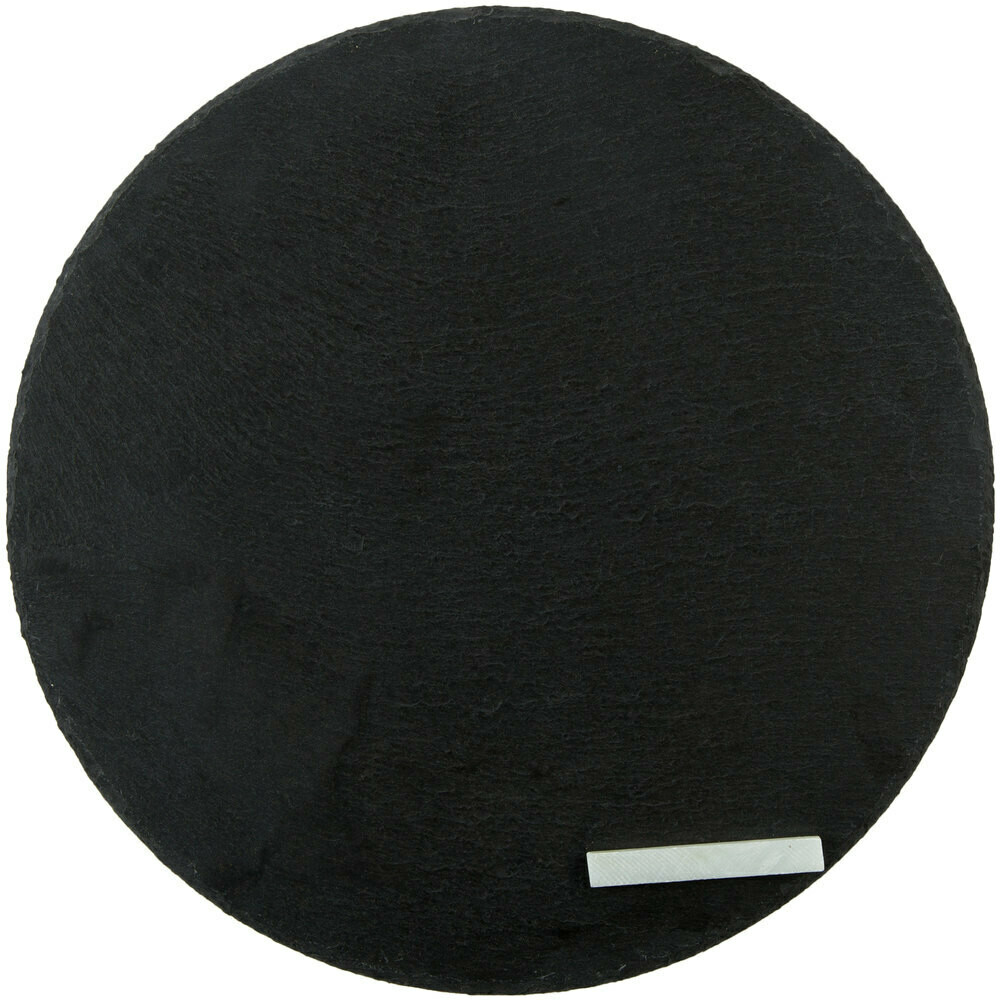 Round Black Slate Tray 12&quot;