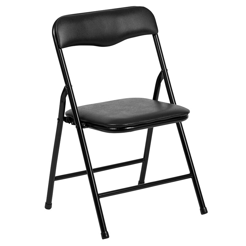 Children&#39;s Folding Chair Metal Black