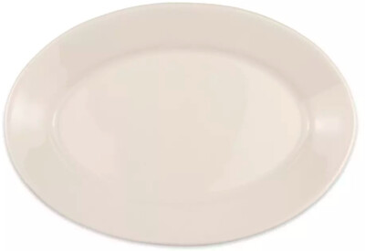 Ceramic Oval Platter IVORY - ​8&quot; x 10&quot;