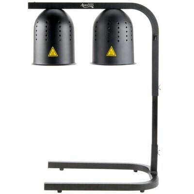 Heat Lamp 2 Bulb BLACK
