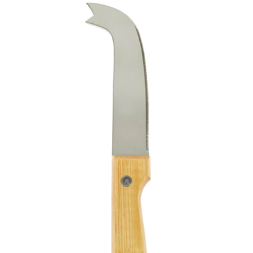 Cheese Knife/ Spreader With Bamboo Handle