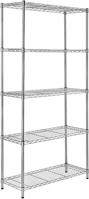 Five Shelf Heavy Duty Storage Shelving Unit - 36L x 14W x 72H