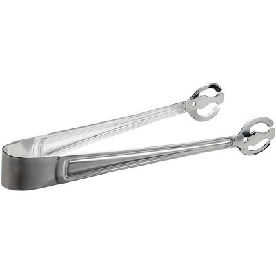 Stainless Steel Heavy Weight Ice Tongs - 8 1/2&quot;