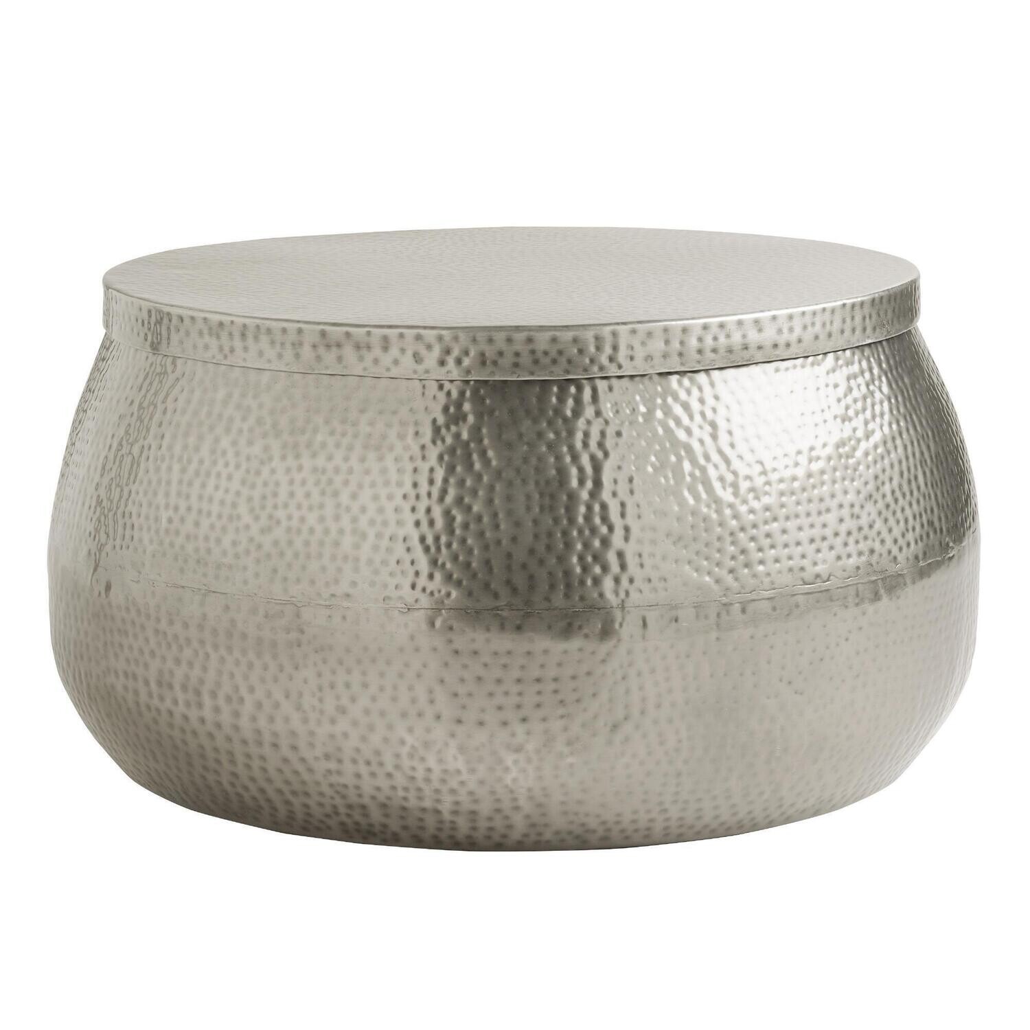 Silver Hammered Table