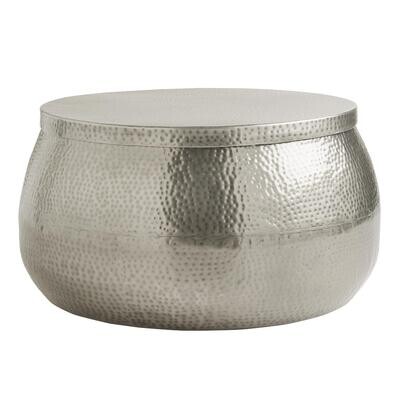 Silver Hammered Table