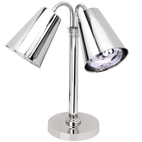 Silver Double Arm Heat Lamp