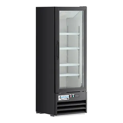 Black Single Door Merchandiser Refrigerator