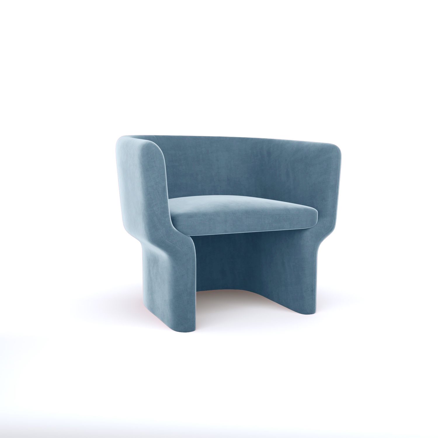 Cachet Chair - Rain Velvet