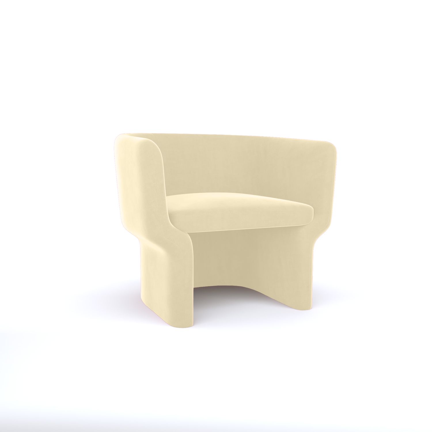 Cachet Chair - Ivory Velvet