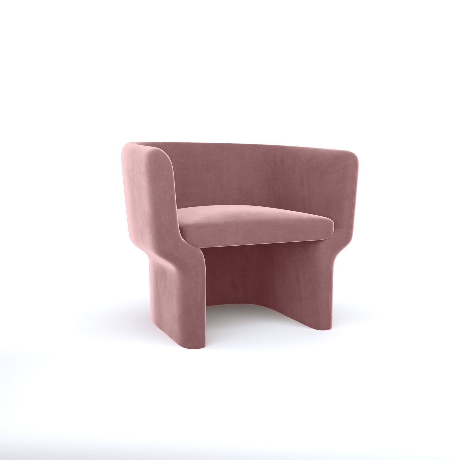 Cachet Chair - Dusty Rose Velvet