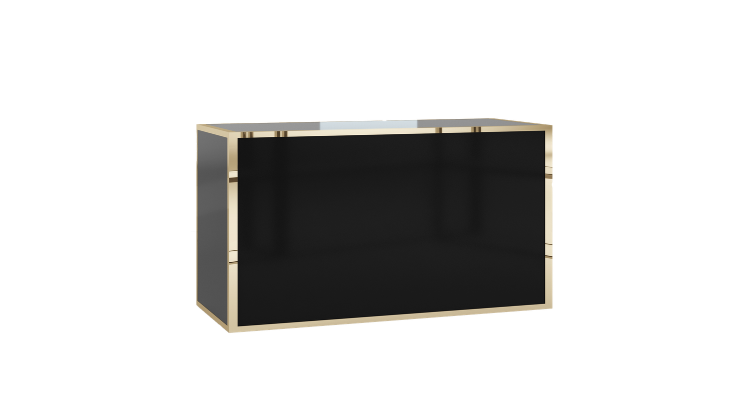 Avenue Polished Gold - Black Bar 6&#39;