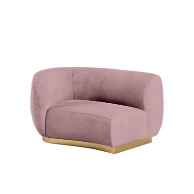 Colette Cascade Right Gold Base - Dusty Rose Velvet