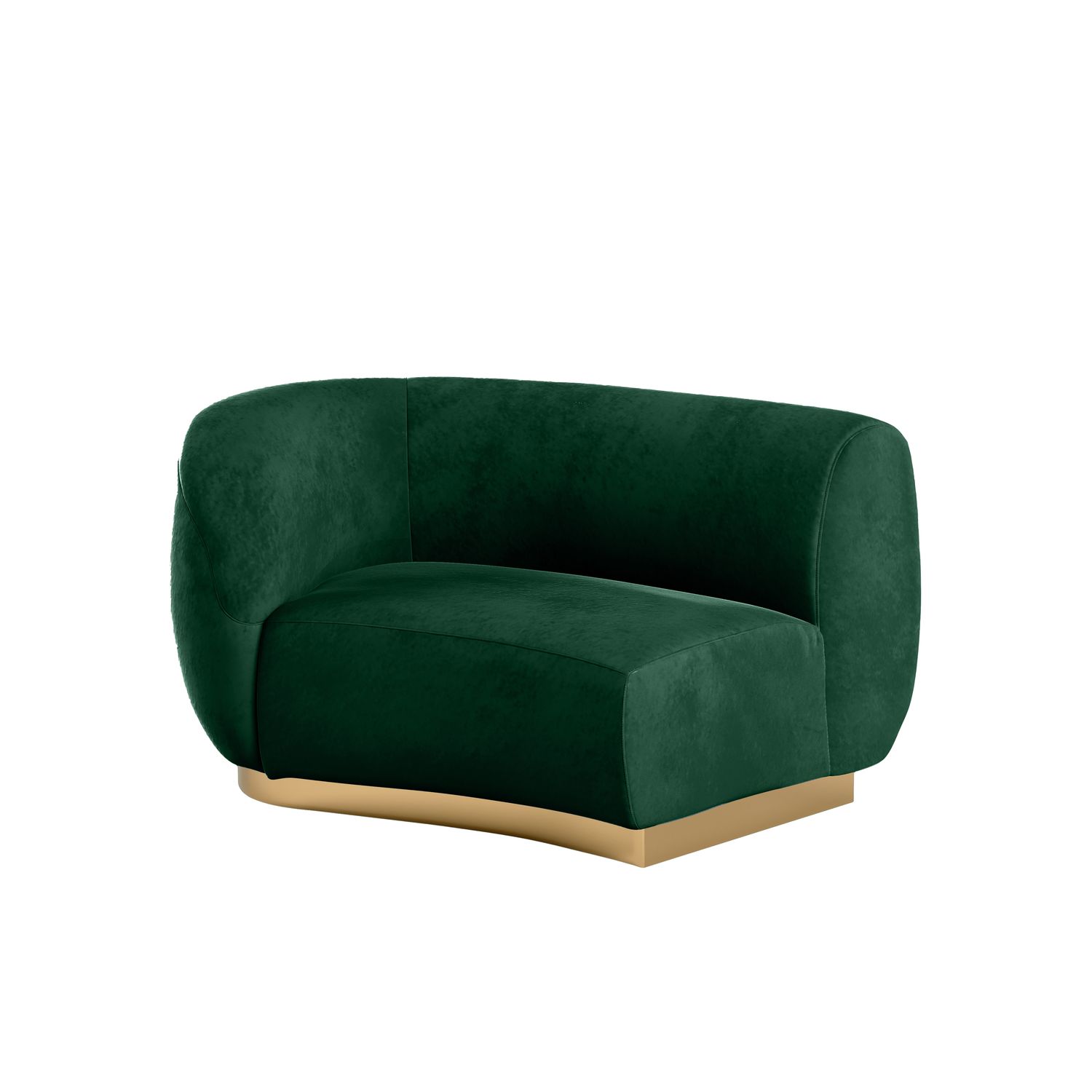 Colette Cascade Right Gold Base - Emerald Velvet