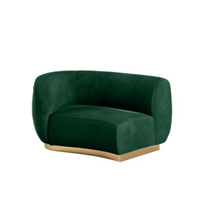 Colette Cascade Left Gold Base - Emerald Velvet