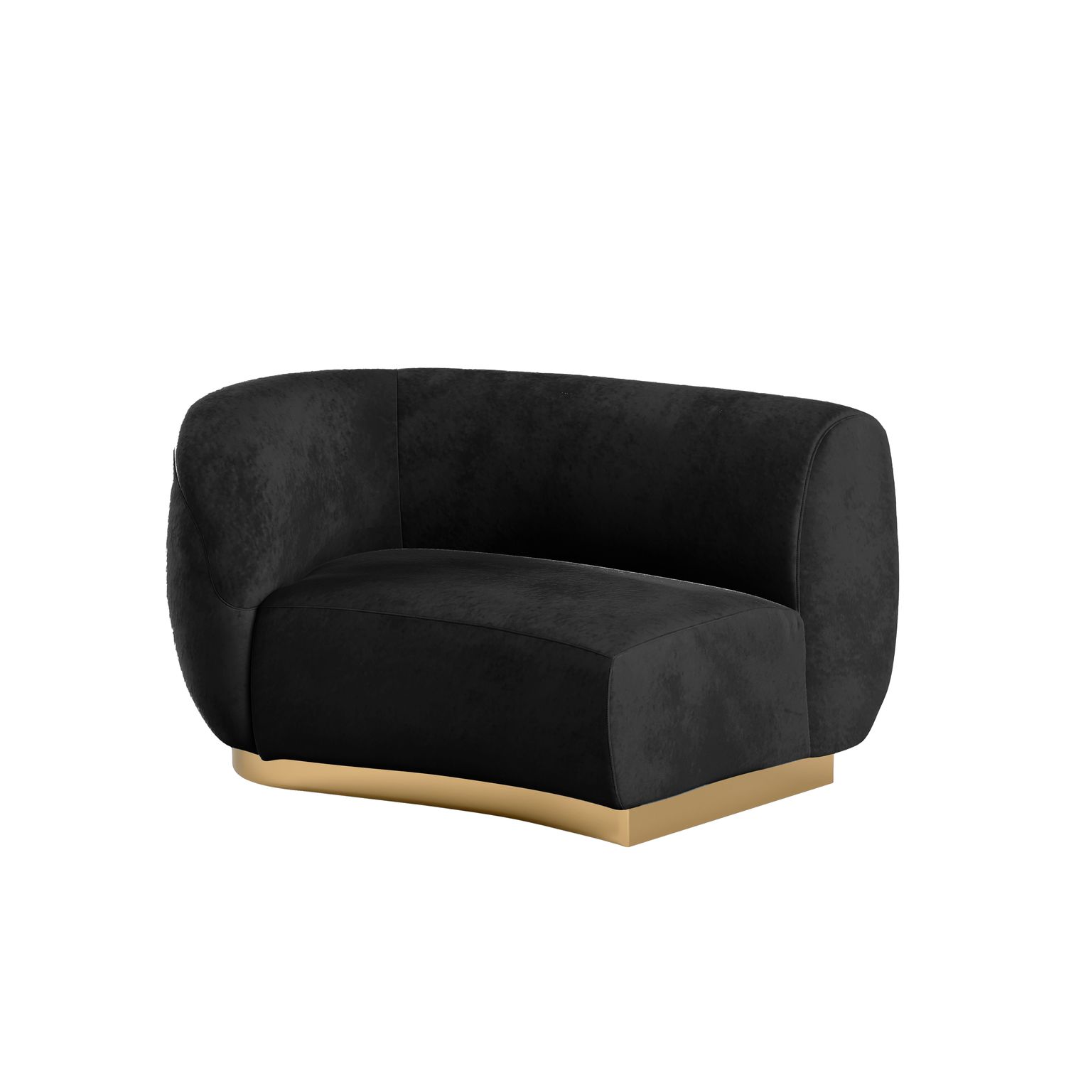 Colette Cascade Right Gold Base - Black Velvet