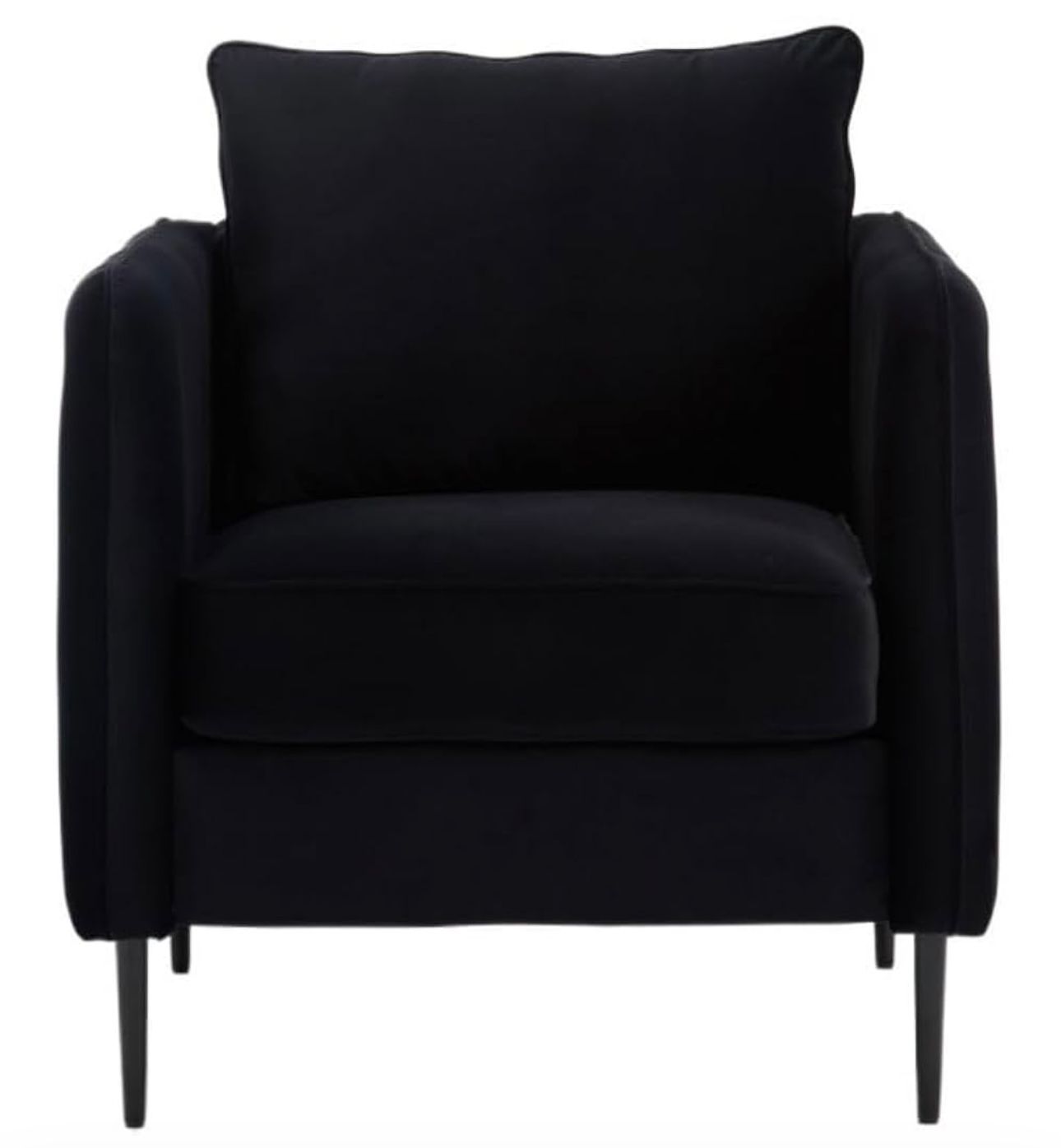 Gotham Black Velvet Stage Armchair Gotham Black Velvet Stage Armchair